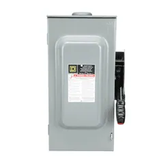 Schneider Electric HU362RB Safety switch, heavy duty, non fusible, 60A, 3 wire, 3 poles, 60hp, 600VAC/DC, Type 3R, bolt on hub provision — Akcesoria ogólne