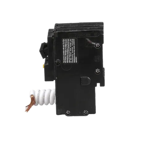 Schneider Electric HOM240GFI Homeline Miniature Circuit Breaker, 40A, 2 Pole, 120/240VAC, 10kA AIR, Ground Fault Class A, Plug-in Mounting — General Accessories