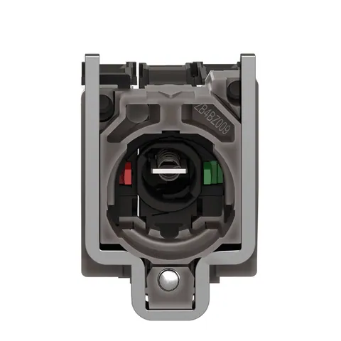 Schneider Electric ZB4BW065 Light block with body fixing collar, Harmony XB4, metal, for BA9s bulb, lt 250V, 1NO+1NC — Switches & Modular Apparatus