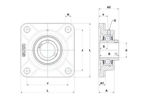 SNR UCF205 UCF205 Bearing Unit — Bearing Housings & Blocks