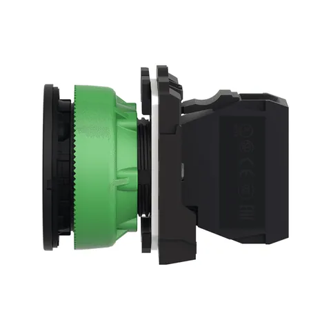 Schneider Electric XB5FVM5 Flush Mounted Pilot Light, Harmony XB5 Series, Antimicrobial, Grey Plastic, Orange Flush Mounted, 30mm, Universal LED, 230-240V AC — General Accessories