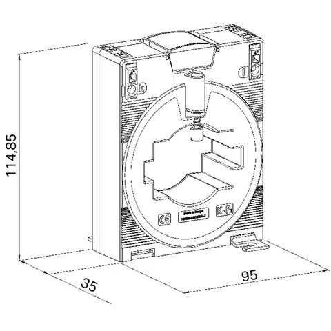 Wago 855-605/1500-501 Plug-in current transformer; 1500 A / 5 A — Allgemeines Zubehör
