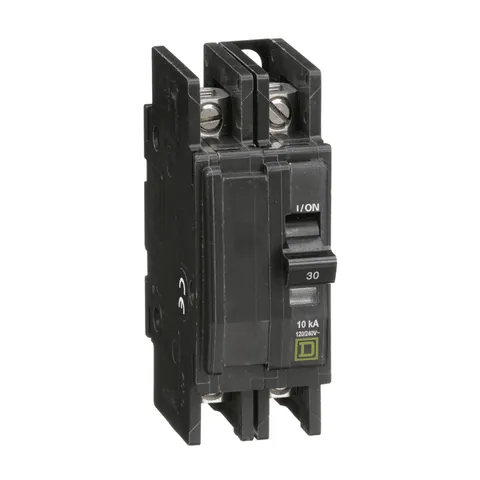 Schneider Electric QOU230 Mini circuit breaker, QOU, 30A, 2 pole, 120/240VAC, 10kA — General Accessories