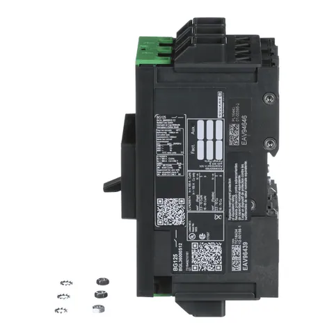 Schneider Electric BGL36000S12 Automatic switch, PowerPacT B, 125A, 3 pole, 600VAC, 18kA, EverLink lug, magnetic — Accesorios generales