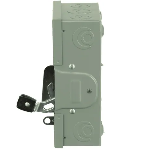 Schneider Electric DU322 Safety switch, general duty, non fusible, 60A, 3 pole, 15hp, 240VAC, NEMA 1 — General Accessories