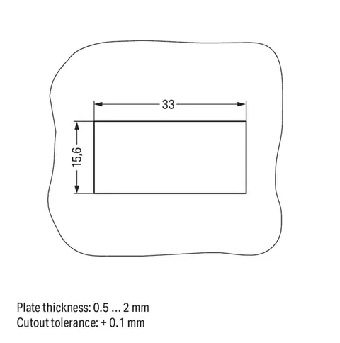 Wago 770-713 Enchufe de panel pasante WINSTA® (macho); Ajuste; Marcado L/G/N; 3 polos; negro — Cables e hilos industriales