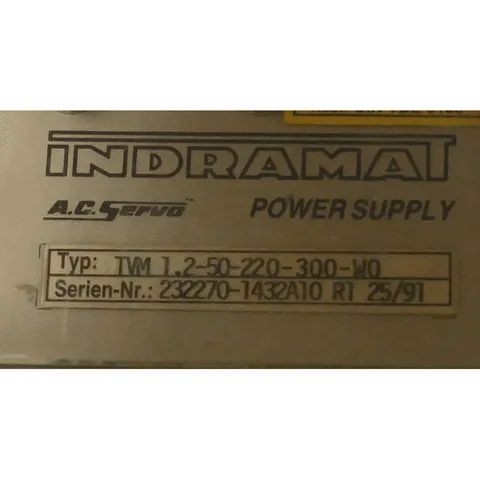 Indramat TVM1.2-50-220/300-W0-220/380 TVM 1.2-050-220-300-W0-220-380V Power Supply Module — Alimentazione