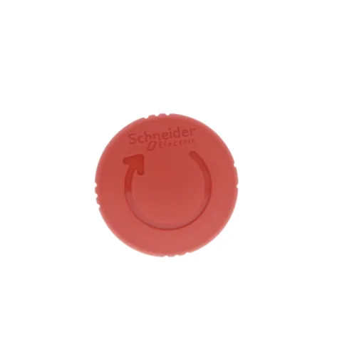 Schneider Electric ZB5AS844 Harmony, 22mm Push Button, emergency stop head, trigger and latching turn release, red, 40 mm mushroom, unmarked — Switches & Modular Apparatus