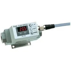 SMC PF2A710-F02-67 PF2A7 Digital Air Flow Sensor with IP65 Rating — Proximity & Inductive Sensors