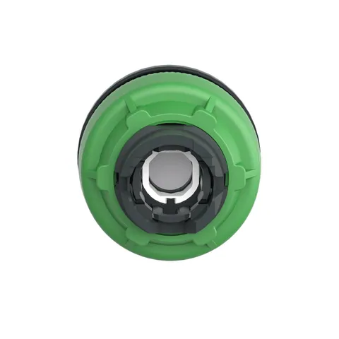 Schneider Electric ZB5FW313 Head for illuminated push button, Harmony XB5, antimicrobial, plastic, white, 30mm, universal LED, plain lens — Control & HMI