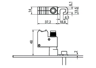 Wago 855-8006 Power tap; for busbar; with fuse; Mounting screw M6 — Reihenklemmen / Klemmleisten