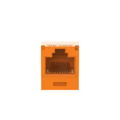 Panduit CJ5E88TGOR UTP RJ45 Cat 5e TG Jack Module, Orange — Industrial Cables & Wires