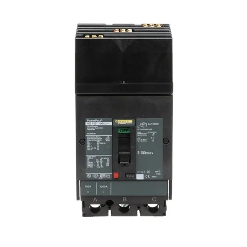 Schneider Electric HGA36150 PowerPacT H-Frame Circuit Breaker, 150A, 3 Pole, 600VAC, 18kA, I-Line, Thermal Magnetic, 80%, ABC — Accessori generali