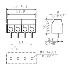 Weidmuller 1234680000 PM 5.00/06/90 3.5SN OR BX — Valve Blocks & Manifolds