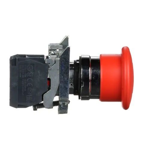 Schneider Electric XB4BT842 Emergency Stop Push Button, Latching, Red, 40 mm, 1 NC — Switches & Modular Apparatus