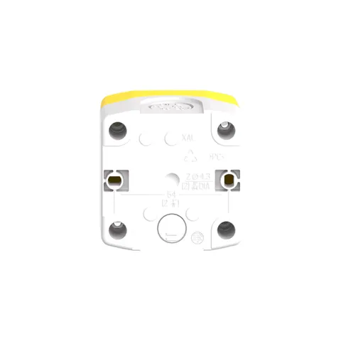 Schneider Electric XALK178W3B140E Control station, Harmony XALD, plastic, yellow lid, 1 emergency stop 40mm, turn to release, illuminated ring white red fixed, 1NO 1NC, 24V AC DC — Allgemeines Zubehör