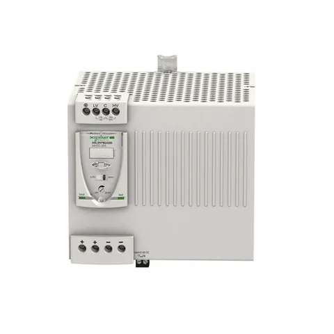 Schneider Electric ABL8RPM24200 Regulated switch power supply, modicon power supply, 1 or 2 phase, 100 to 240V, 24V, 20A — Power Supplies & Controllers