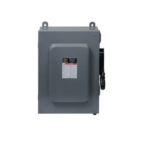 Schneider Electric H663AWK Safety switch, heavy duty, fusible, 100A, 6 pole, 75hp, 600VAC/DC, NEMA 12 — General Accessories