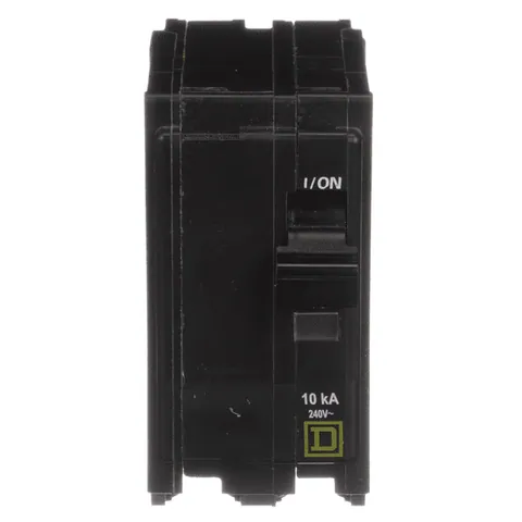 Schneider Electric QO2155237 Mini circuit breaker, QO, 15A, 2 pole, 120/240VAC, 10kA, plug in mount, ring terminals — Accessori generali