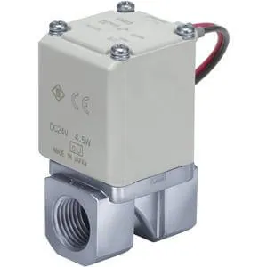 SMC VX224AGA VX2*4, Single Unit, Direct Operated 2 Port Solenoid Valve for Medium Vacuum, VX224AGA — Solenoid & Servo Valves