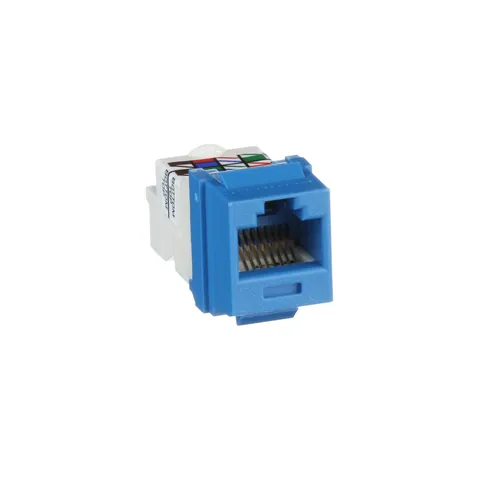 Panduit NK6TMBU RJ45 Cat 6 Keystone Jack Module, Blue — Cavi e fili industriali