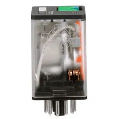 Schneider Electric 750XCXRM4L-24D General purpose relay, SE Relays, 750R, 3PDT, 10A, 24VDC, octal terminal 11 pins, LED clear cover, lock push button — Akcesoria ogólne