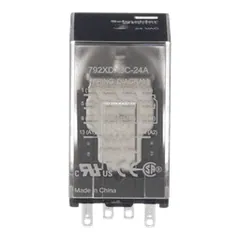 Schneider Electric 792XDX3C-24A Power relay, SE Relays, 4PDT, 3A, 24 VAC, low level bifurcated contacts, clear cover — Akcesoria ogólne