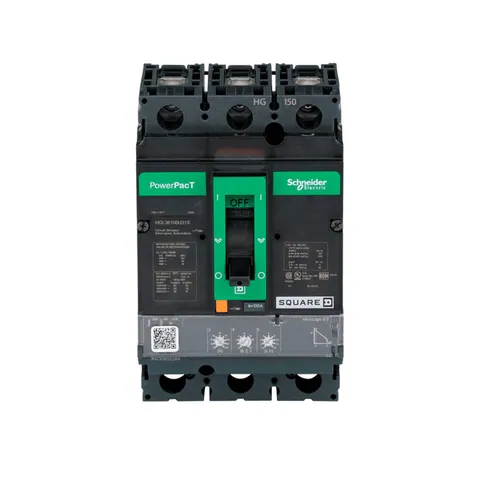 Schneider Electric HGL36100U31X Circuit breaker, PowerPacT H, 100A, 3 pole, 600VAC, 18kA, lugs, Micrologic 3.2, 80% — Accessori generali