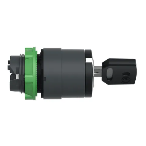 Schneider Electric ZB5AG612 Head for key selector switch, Harmony XB5, plastic, black, 22mm, key 421E, 2 positions, spring return right to left — Switches & Modular Apparatus
