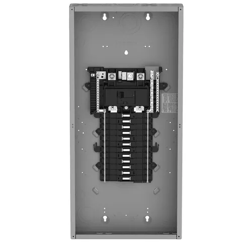 Schneider Electric QO124M150P Load center, QO, 1 phase, 24 spaces, 36 circuits, 150A convertible main breaker, PoN, NEMA1, UL — General Accessories