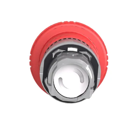 Schneider Electric ZB4BS844 Harmony, 22mm Push Button, emergency stop head, trigger and latching turn release, red, 40 mm mushroom, unmarked — Switches & Modular Apparatus