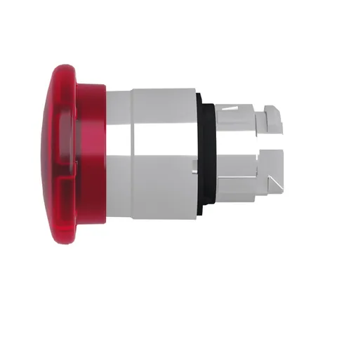Schneider Electric ZB4BW643 Illuminated Emergency Switching Off Push Button, Harmony XB4, Metal, Red Mushroom 40mm, 22mm, Universal LED — Interruptores y aparamenta modular