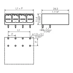 Weidmuller 1930350000 SV 7.62HP/10/90G 3.5SN BK BX — General Accessories