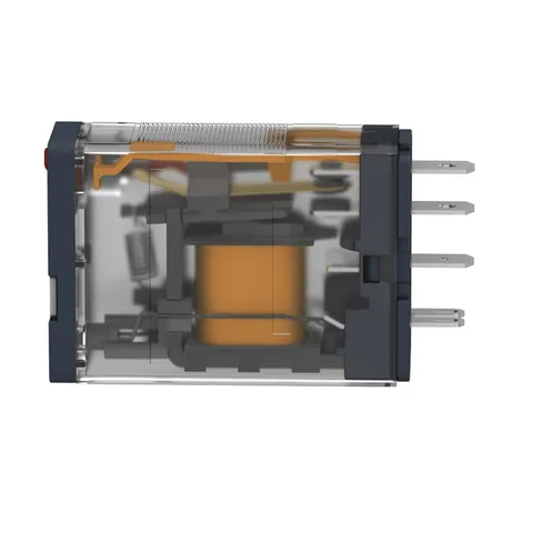 Schneider Electric RPM12BD plug-in relay, Harmony electromechanical relays, 15A, 1CO, with LED, lockable test button, 24V DC — Contactores y relés