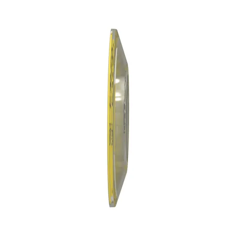 Schneider Electric ZBY9320 Legend holder 60mm for emergency stop, Harmony XB4, plastic, yellow, marked EMERGENCY STOP — General Accessories