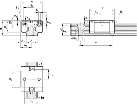 Bosch Rexroth R166481410 BALL RUNNER BLOCK CARBON STEEL KWC-020-SKN-C1-N-2