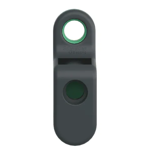 Schneider Electric ZBRM21 Empty handy box for mobile use, Harmony XB5R, plastic, green, 1 cut out — General Accessories