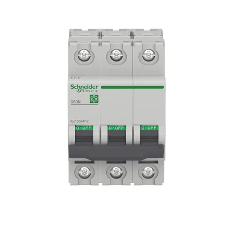 Schneider Electric M9F11363 Miniature circuit breaker (MCB), Multi9 C60N, 3P, 63A, C curve, 10kA (IEC/EN 60947-2) — Interruttori automatici e fusibili