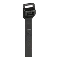 Panduit PLT5EH-Q0 UV Resistant Black Cable Tie, Extra Heavy Duty, 20.1" Length, 250lb Capacity — Conectores y enchufes