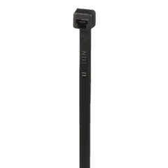 Panduit PLT2I-M0 Pan-Ty® PLT2I-M0 Cable Tie, Black, UV PA6.6, 8"L, 40lb, PK1000 — Connectors & Plugs