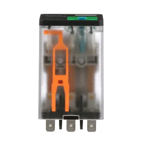 Schneider Electric 788XCXRM4L-24D Plug-in electromechanical relay, General Purpose Relays, 788 R, 3PDT, LED clear cover, lock push button, blade terminal, 10A, 24V DC, 3NC + 3NO — Akcesoria ogólne