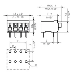 Weidmuller 1874930000 LSF-SMT 3.50/10/90 1.5SN BK RL — Allgemeines Zubehör