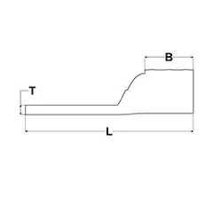 Burndy YAZ392NNT Copper Compression Lug, 2 Hole with Inspection Window — Allgemeines Zubehör