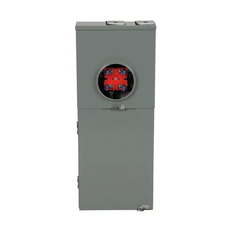Schneider Electric QC816F200C Meter mains, QO, CSED, ringless socket, 200A, surface mount, maximum 8 spaces, 16 circuits, no bypass — General Accessories