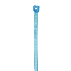 Panduit PLT3S-C76 Pan-Ty® PLT3S-C76 Cable Tie, Aqua, Tefzel, UV, High Heat, 11.6"L, 50lb, PK100 — Connectors & Plugs