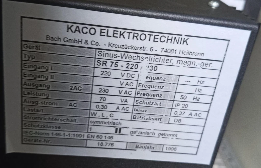 KACO Elektrotechnik Inverter