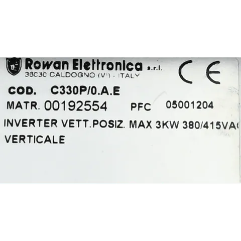 330HT Rowan Elettronica, Power Supply