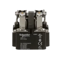 Schneider Electric 199BX-13 Power relay, SE Relays, DPDT, 40A, 24 VDC, magnetic blowout, open type — General Accessories