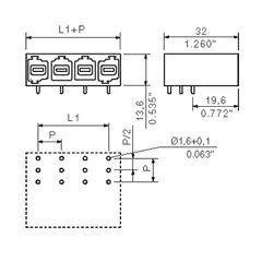 Weidmuller 1813390000 10.16mm Male PCB Plug-In Connector, 8 Poles, 90°