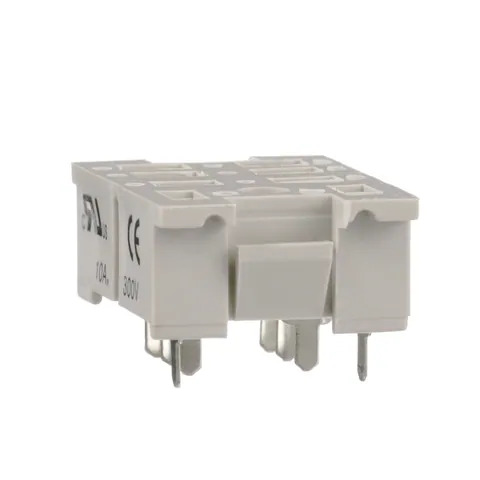 Schneider Electric 70-402-1 Socket, SE Relays general purpose relay accessory, DPDT, 10A, 300 V, 8 pins, pins for printed circuit board, 782 series — Akcesoria ogólne
